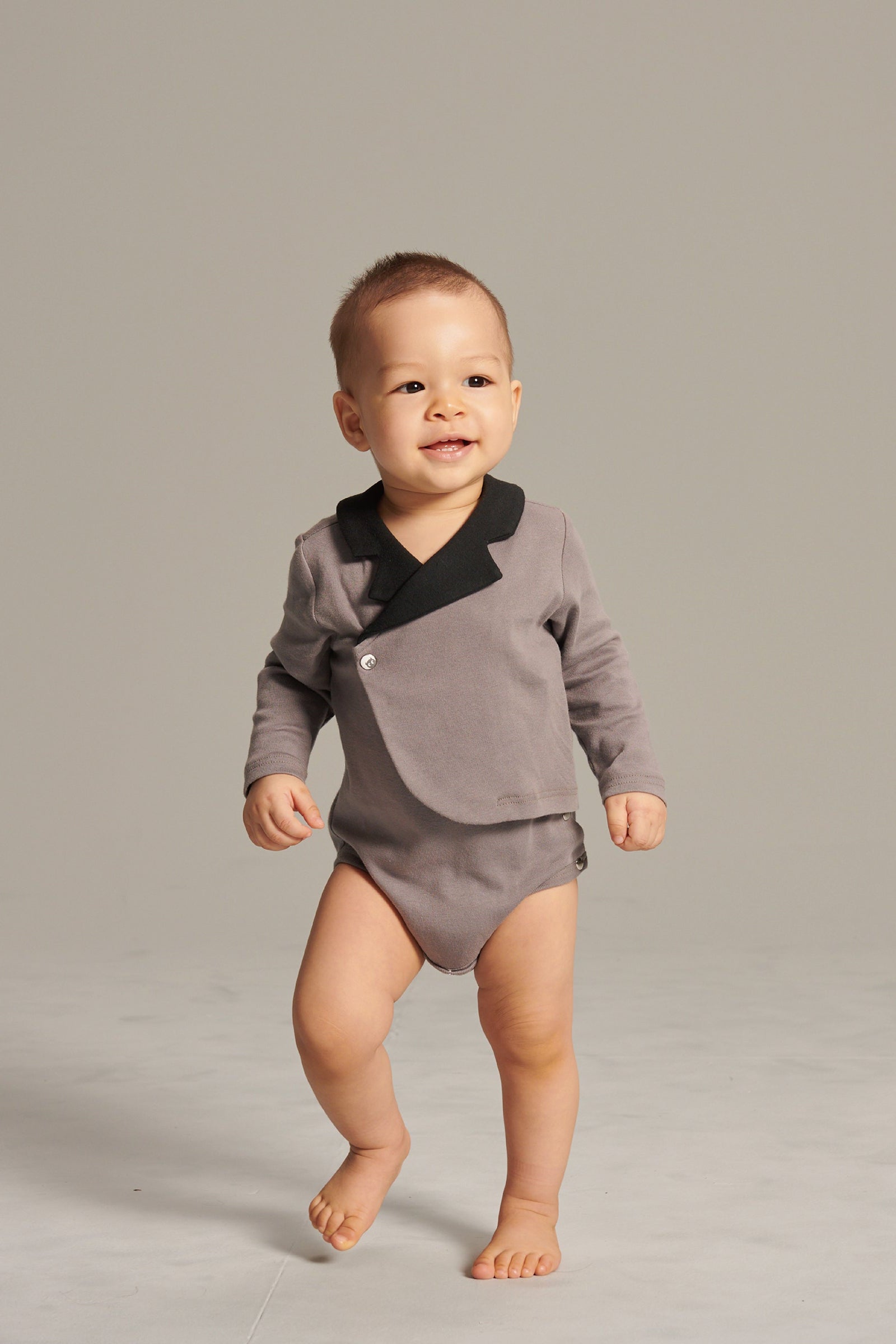 Main | Newborn Prince Series - Suit Bodysuit | Suit collar | 100% organic cotton