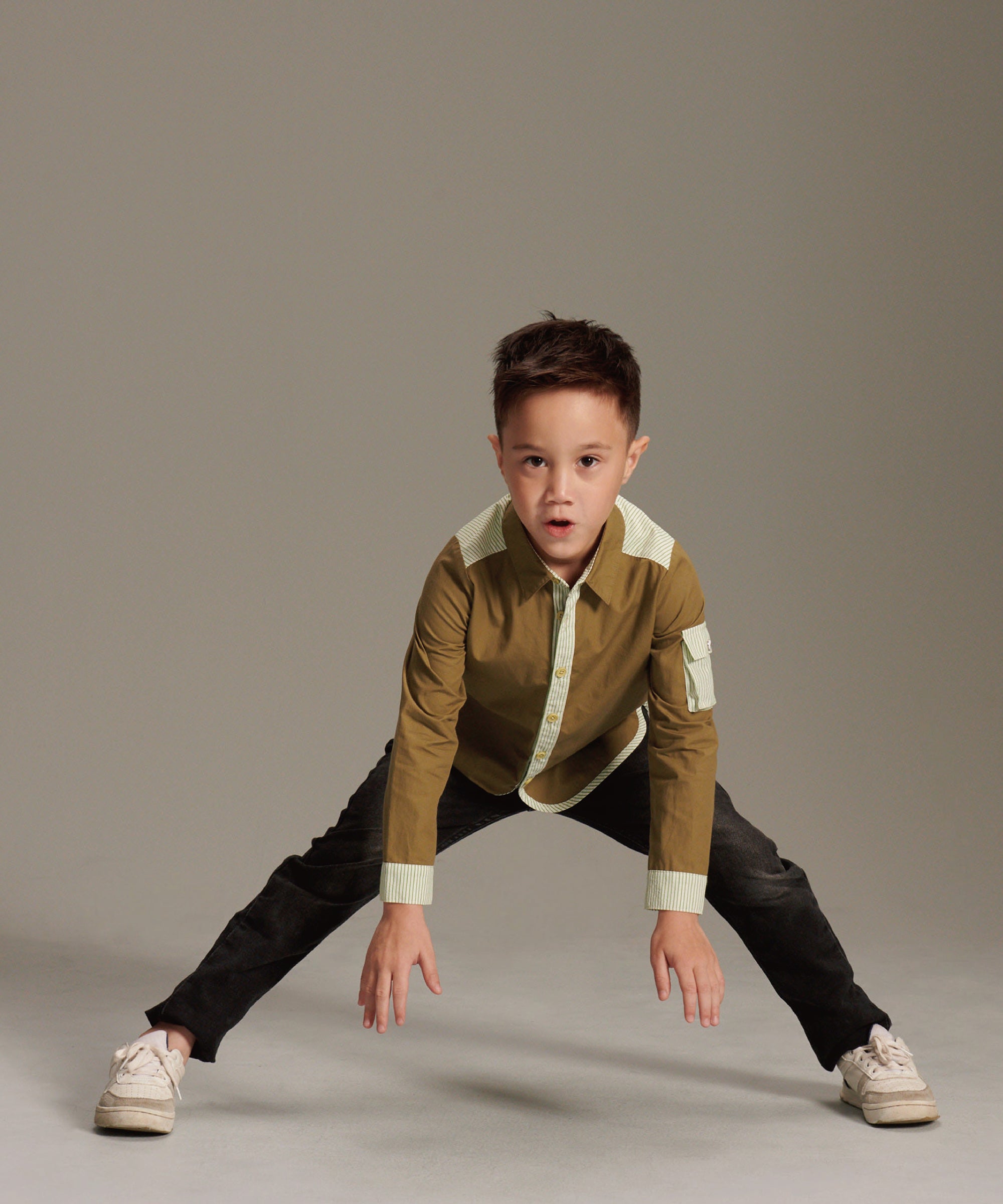 Main | 男童 軍裝風拼接襯衫 | 拼接 | 100% 有機棉