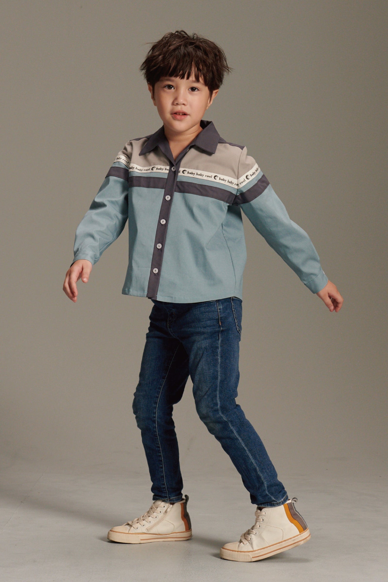 Main | Boys BBC Colorblock Shirt | Patchwork | 100% Organic Cotton