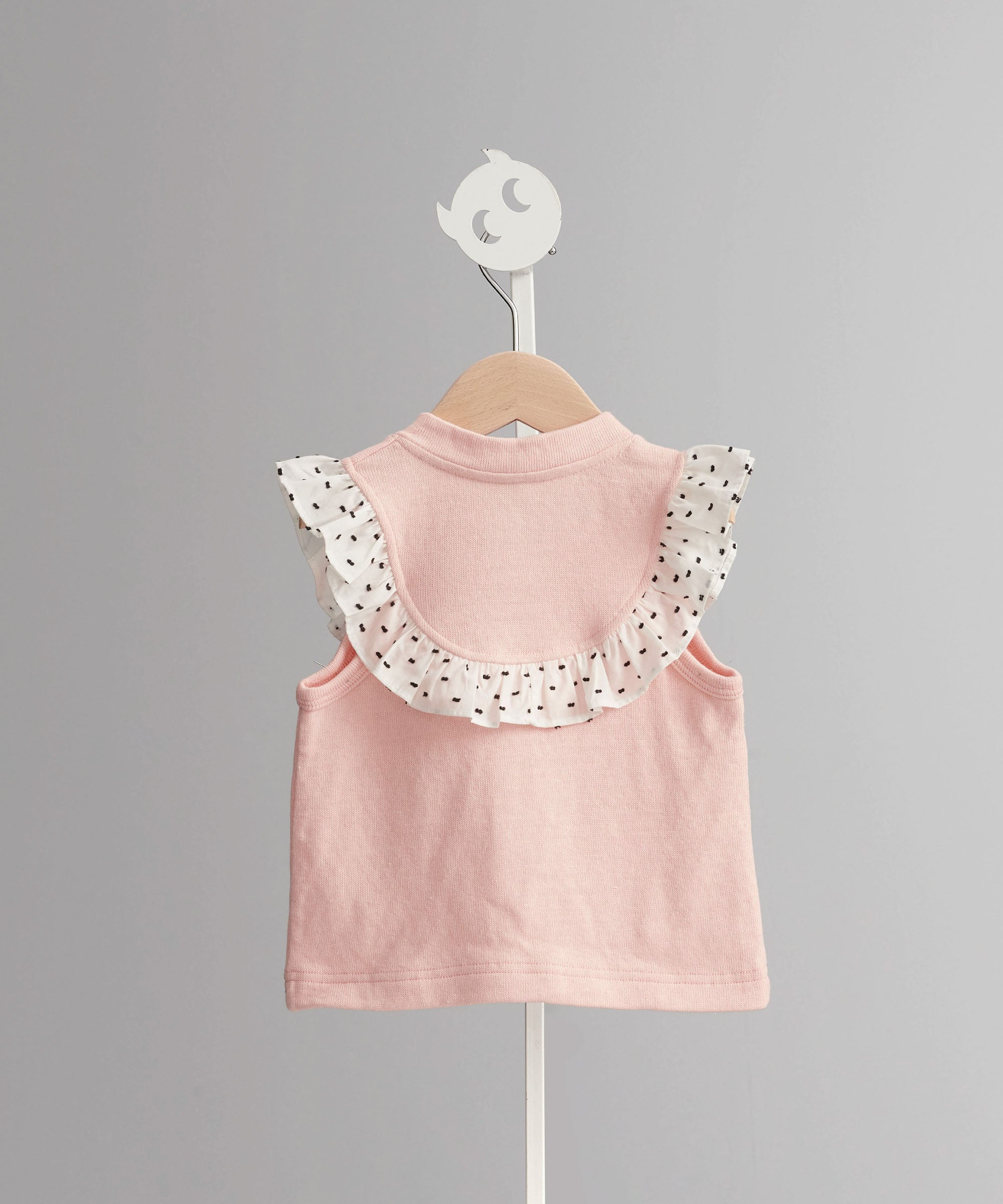 Main | Toddler Cardigan Ruffle Vest | Ruffles | 100% organic cotton
