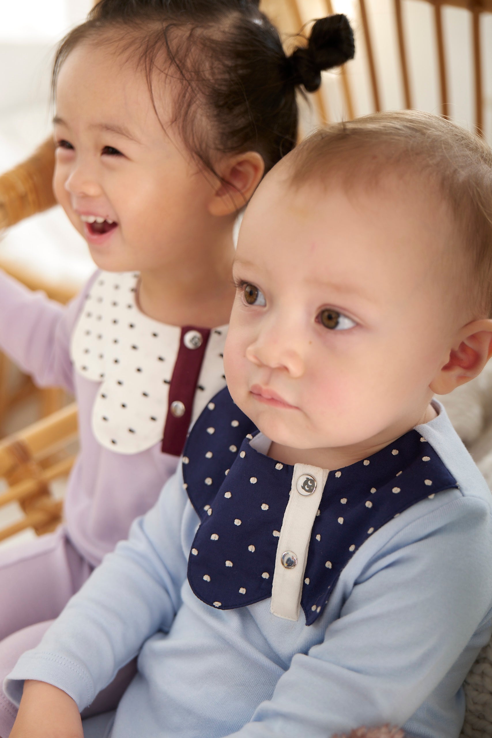 Main | Toddler bunny jumpsuit with pop butterfly collar | Asymmetric collar | 100% organic cotton