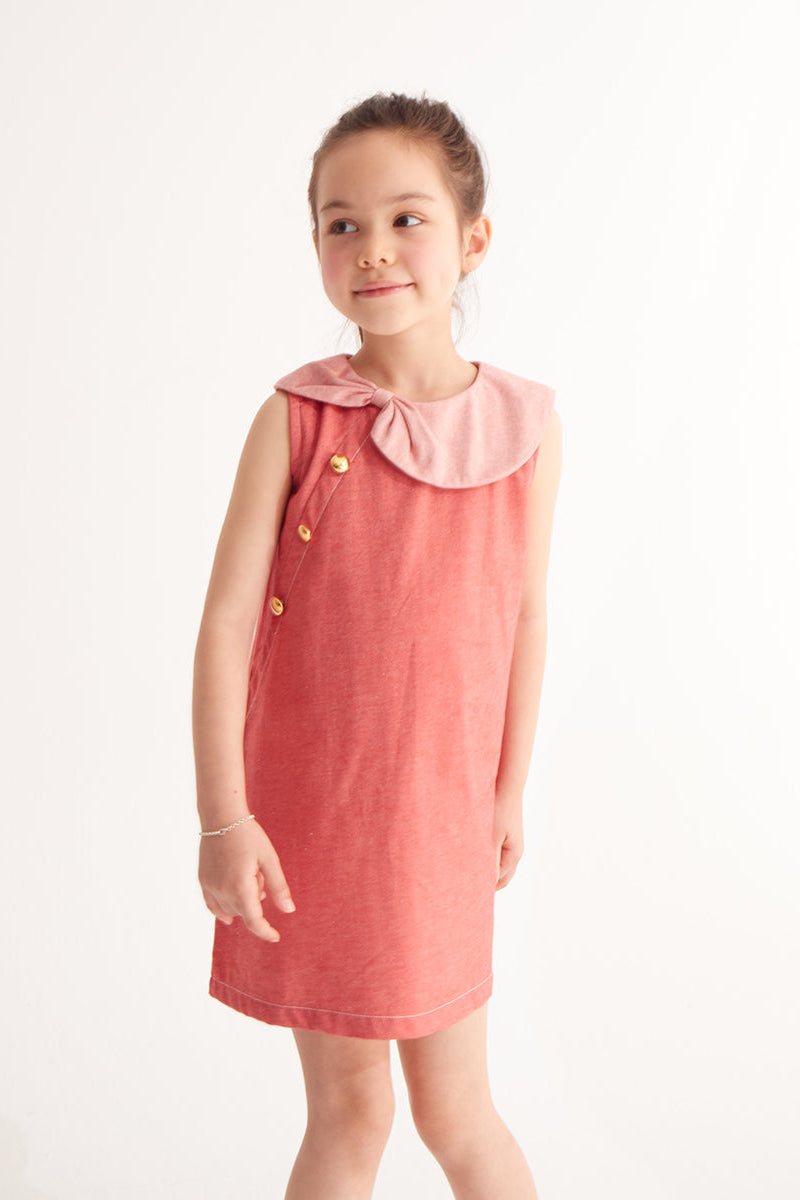 Main | Girls Bow-Knot - Waltz of Flowers | Asymmetric collar | 100% organic cotton