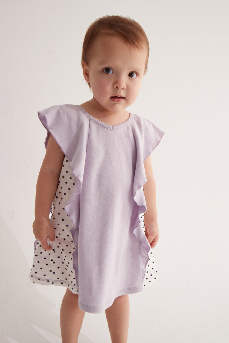 Main | Toddler/Child Angel Wings Dress | Waves | 100% organic cotton