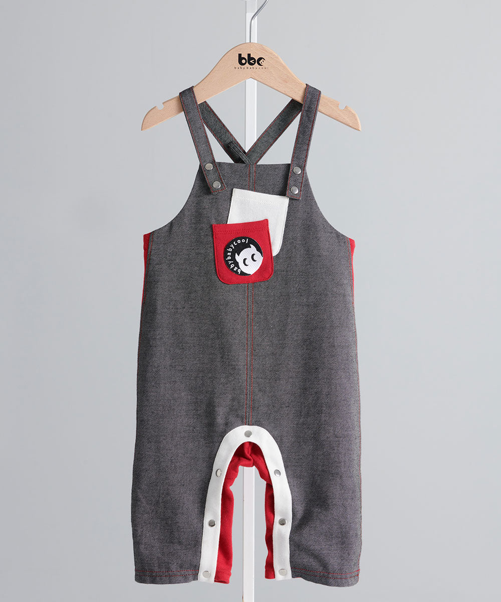 Main | Toddler Denim Manor Jumpsuit | Paneled | 100% organic cotton