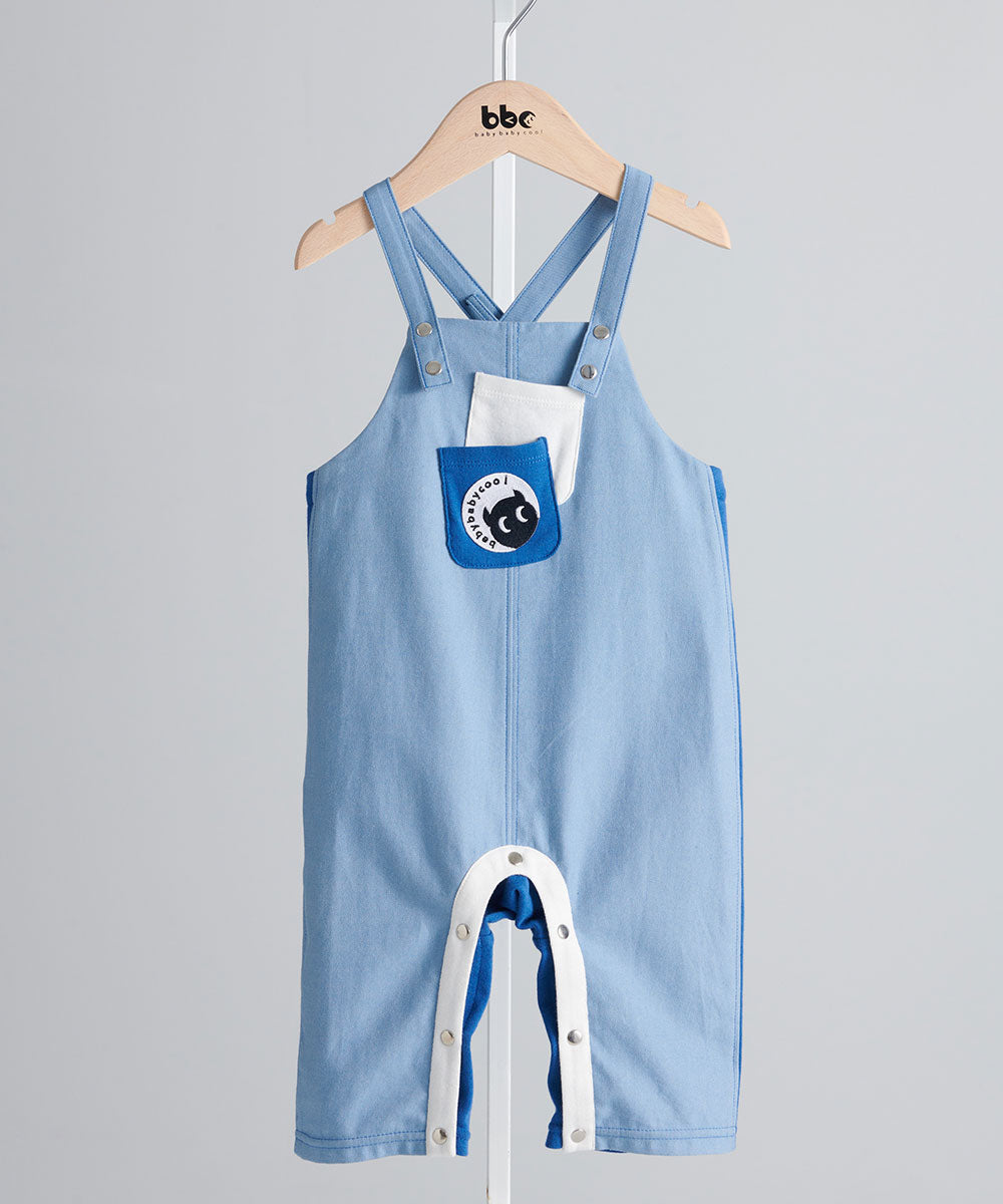 Main | Toddler Denim Manor Jumpsuit | Paneled | 100% organic cotton