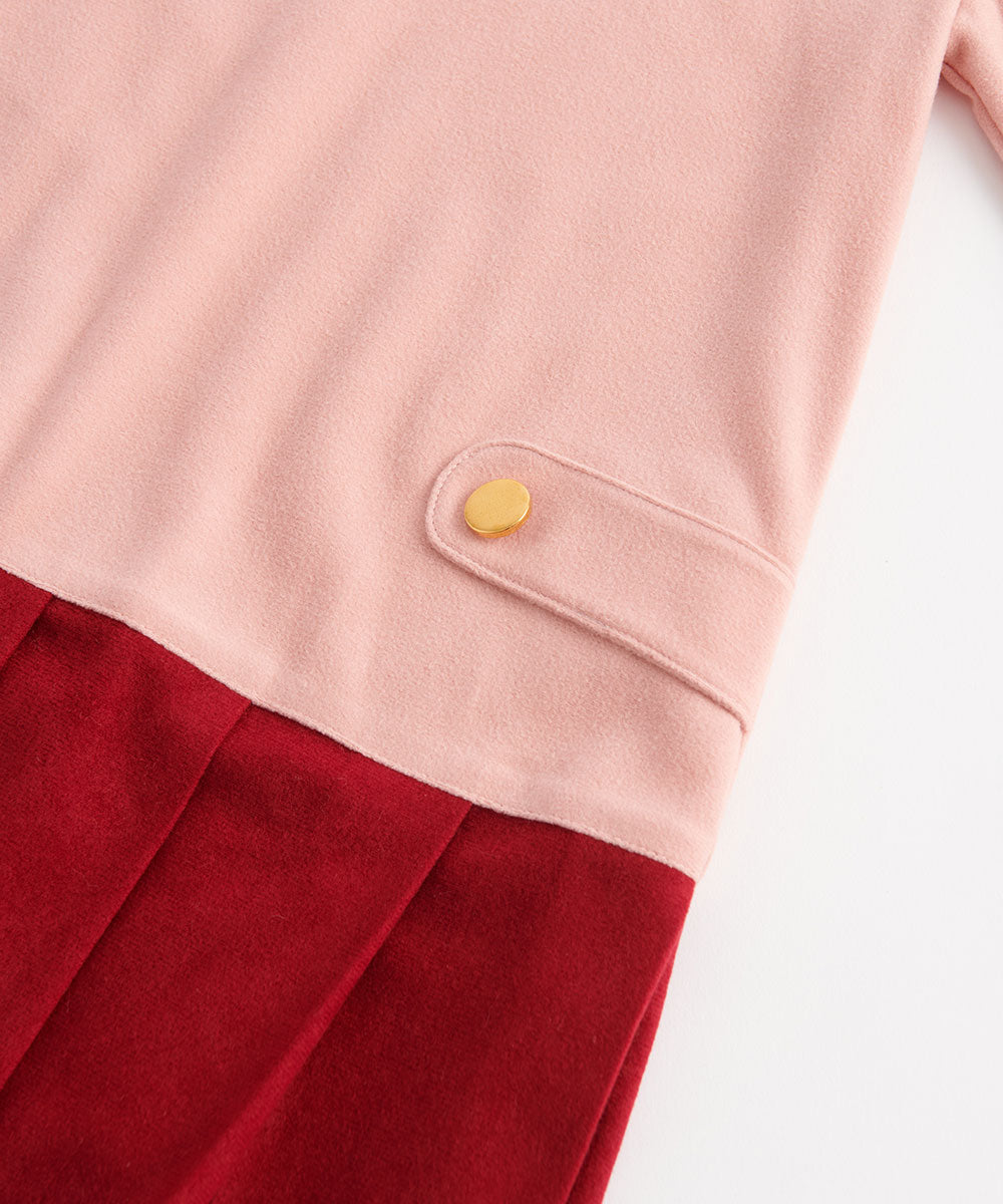 Luxury | Girls bbc preppy pleated dress | Stitching