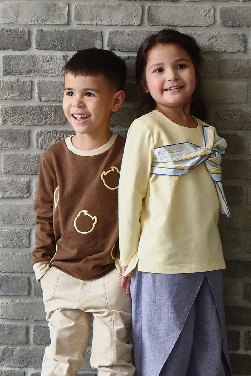 Main | Girls BBC Elf 3D Embroidered Top | Elf Logo | 100% Organic Cotton