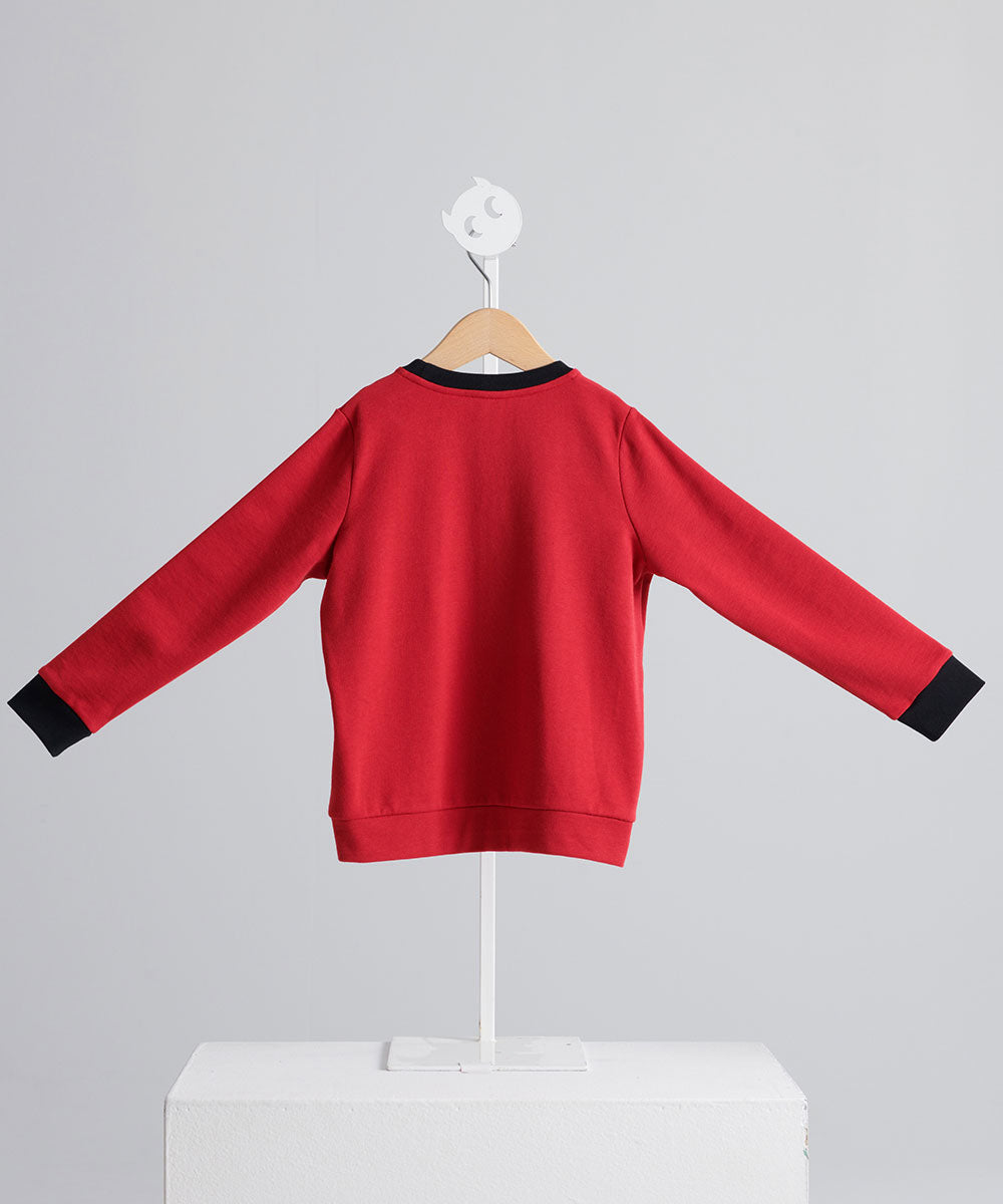 Main | Girls BBC Elf 3D Embroidered Top | Elf Logo | 100% Organic Cotton