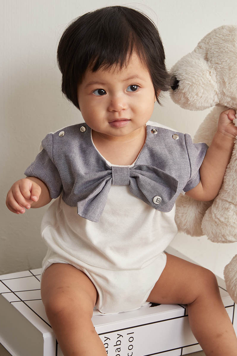 Main | Toddler Roman Holiday Bodysuit | Bow | 100% organic cotton