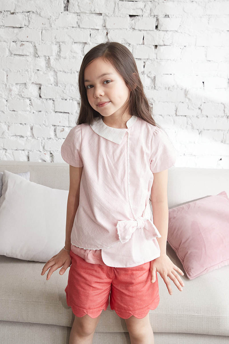 Main | Girls Royal Academy Top | Bow | 100% organic cotton