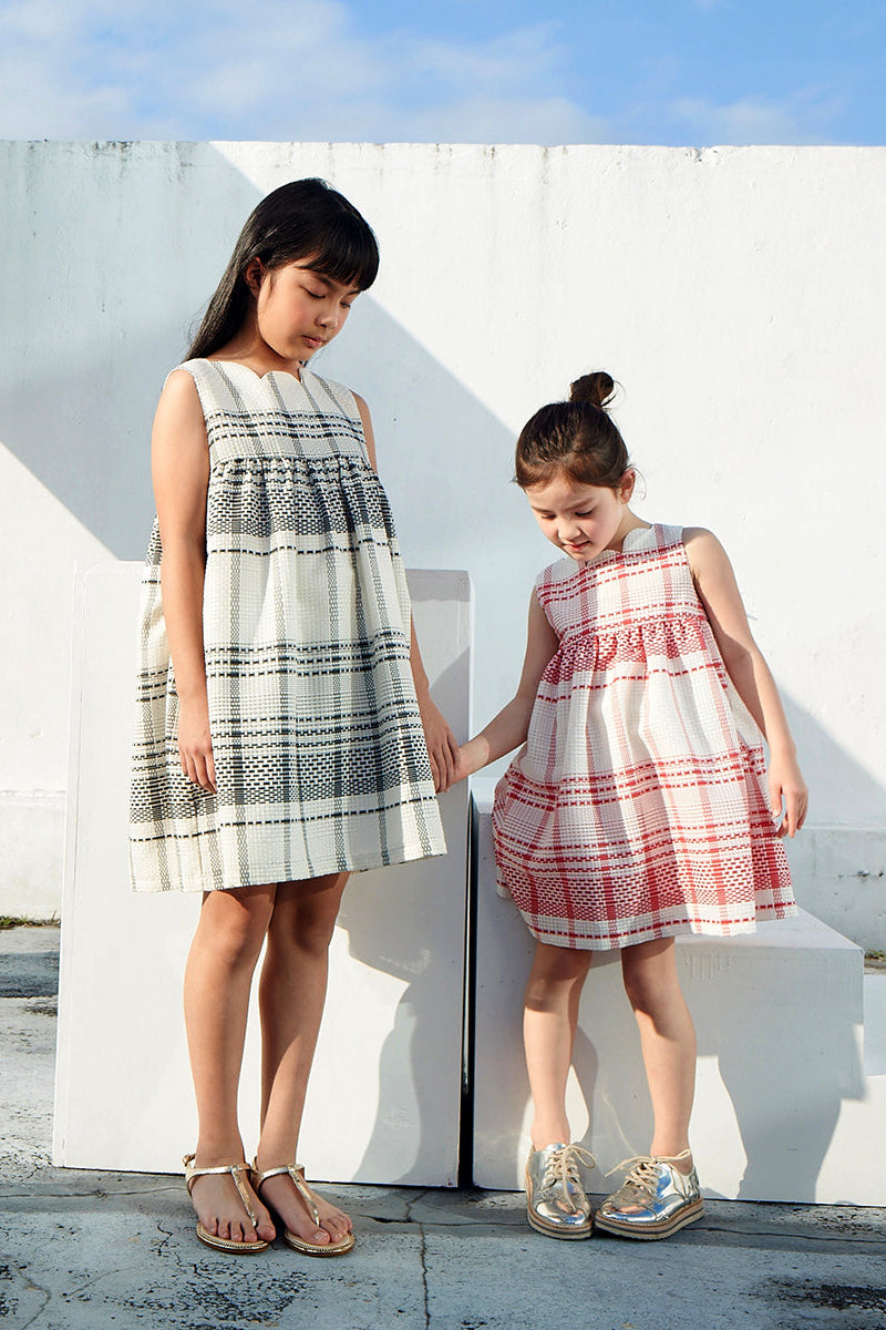 Luxury | Girls Monet garden tulip petal collar dress | Petals