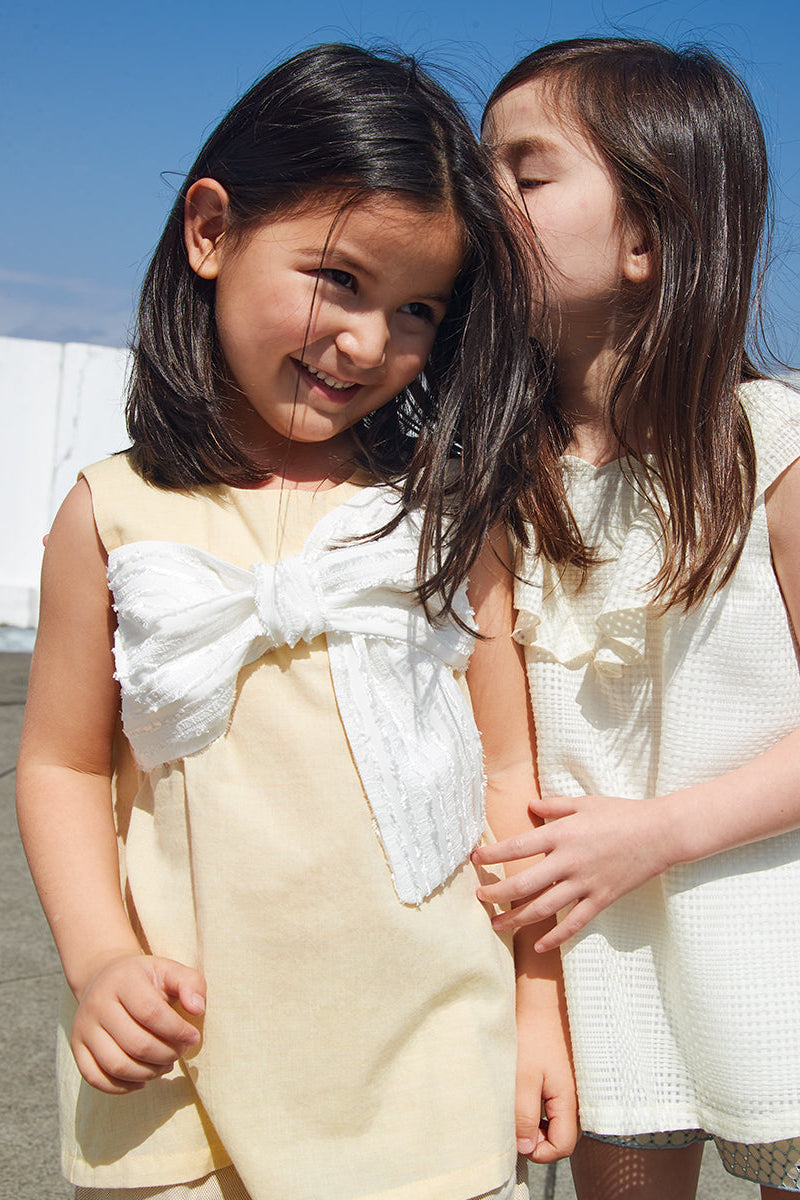 Main | Girls The gift series: Amber sugar top | Bow jacquard | 100% organic cotton