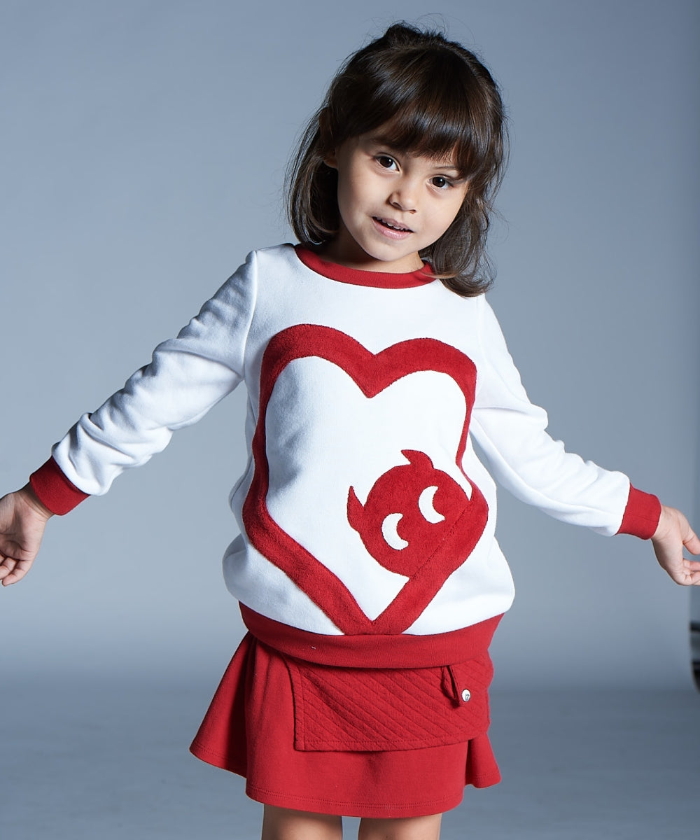 Main | Girls Lovely Pixie Top | Heart | 100% organic cotton