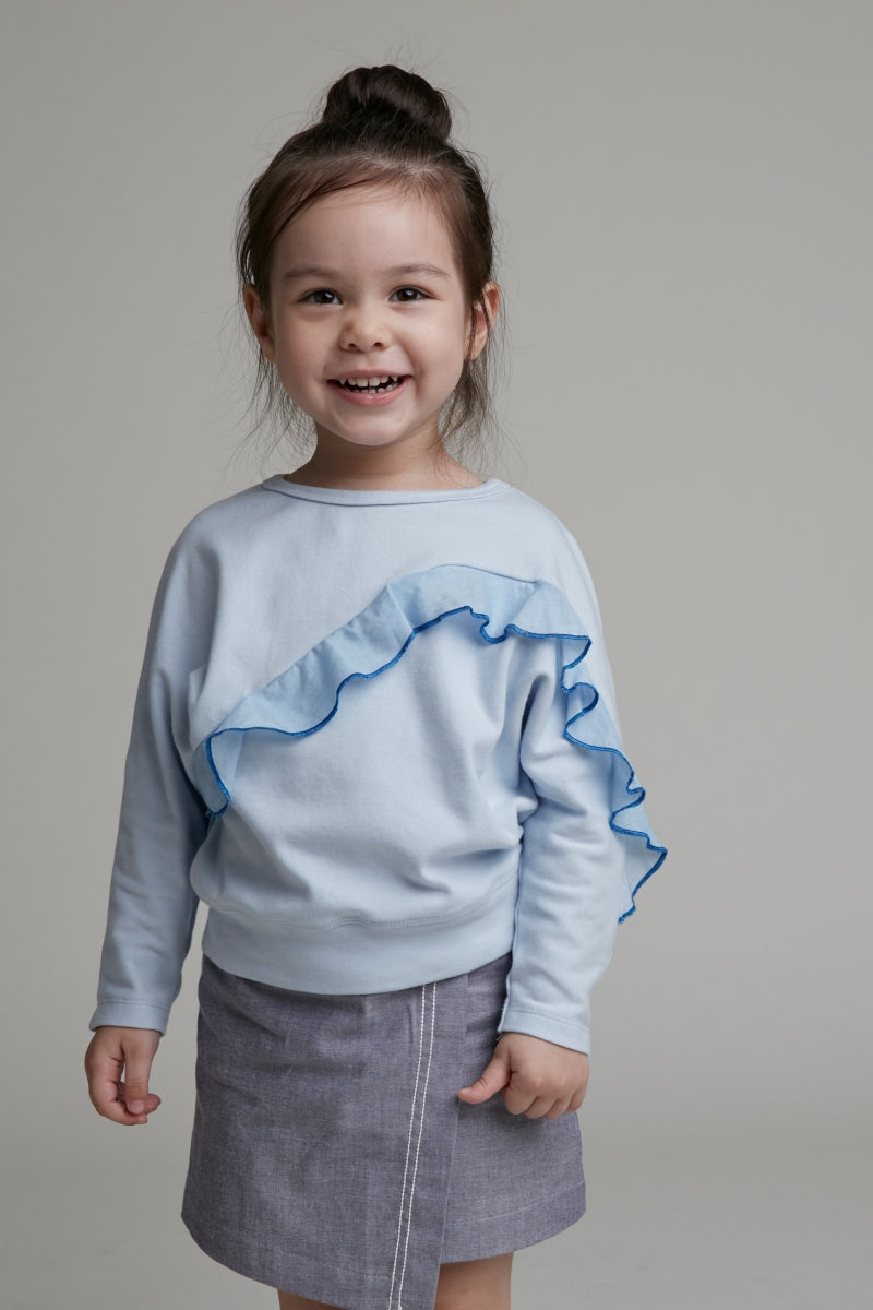 Main | Girls ruffle sleeve top | ruffles | 100% organic cotton
