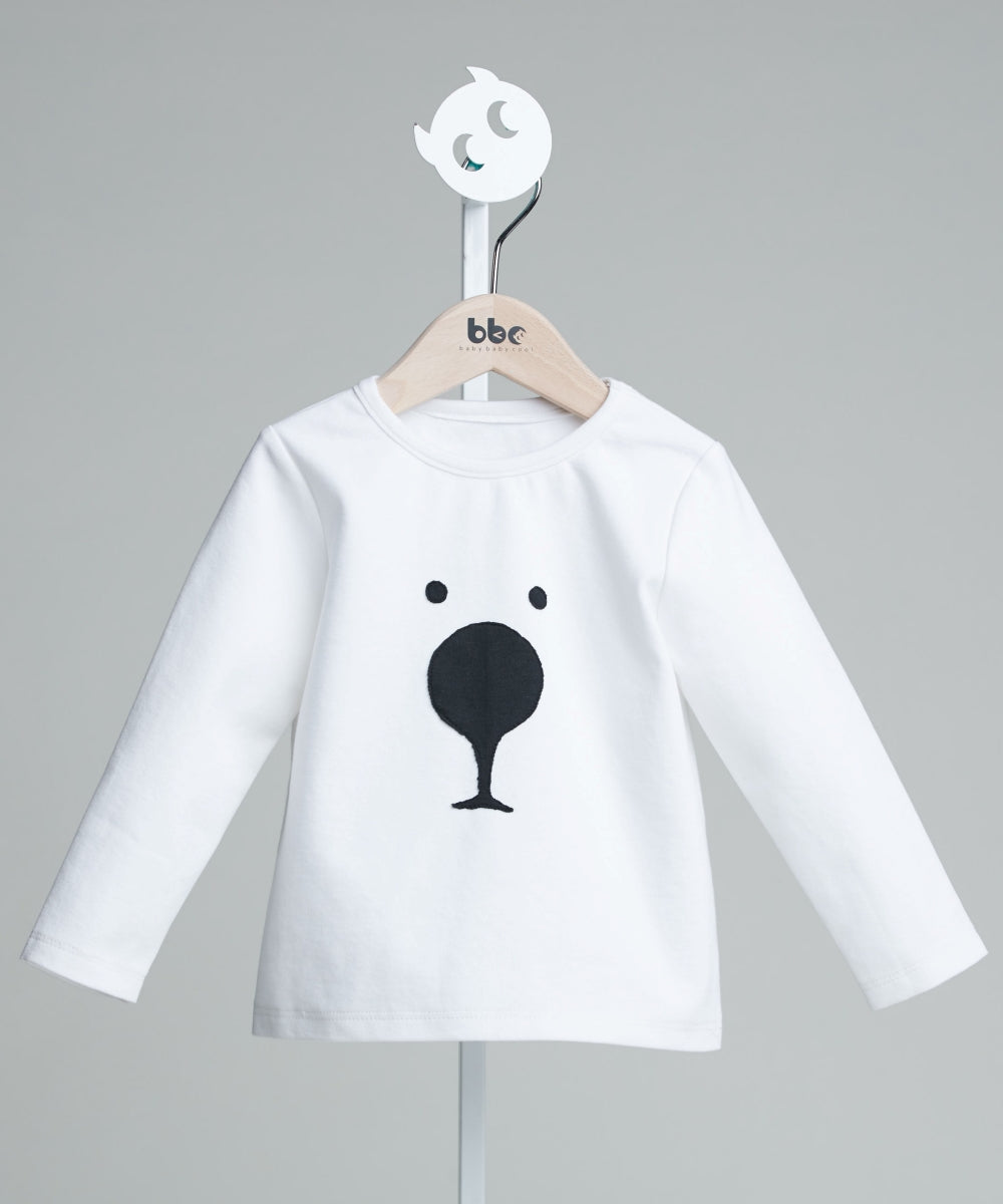 Main | Toddler Happy Face Big Nose Dog Top | Animal Face | 100% Organic Cotton
