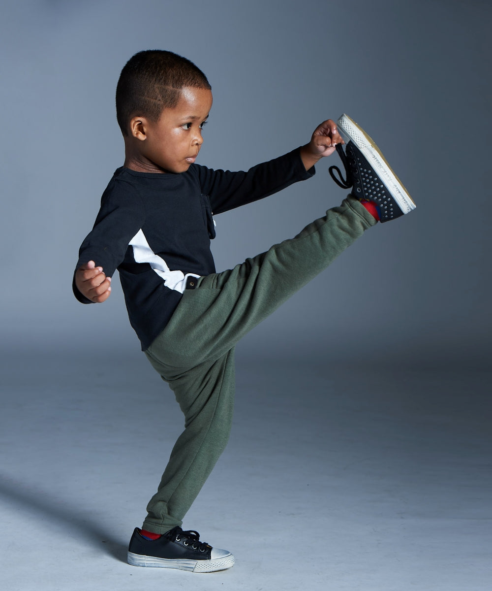 Main | Toddler/Kids Rock Cargo Pocket Pants | Paneled | 100% Organic Cotton