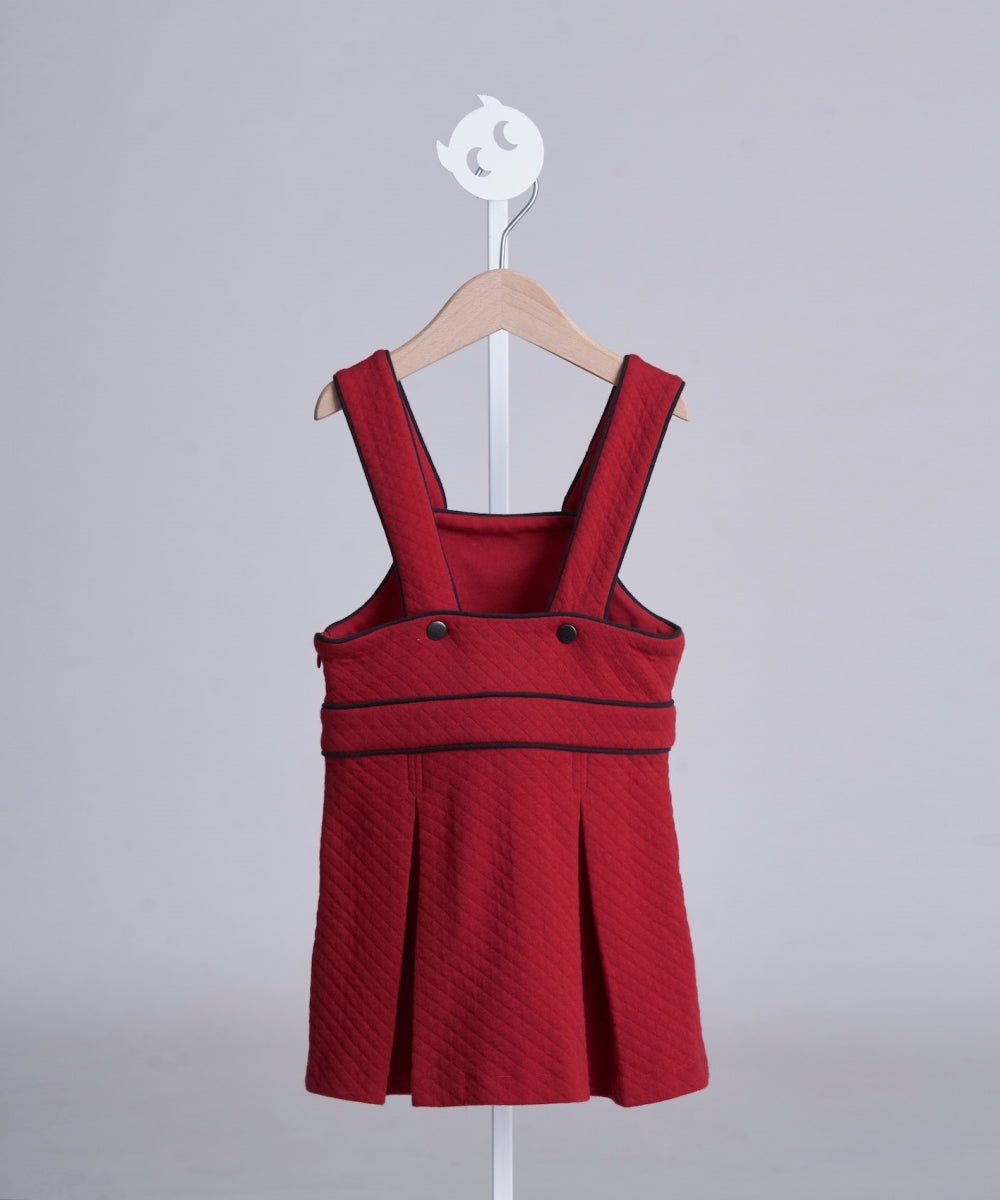 Main | 女童 溫蒂格菱紋背帶裙 | 幾何線條 | 100% 有機棉