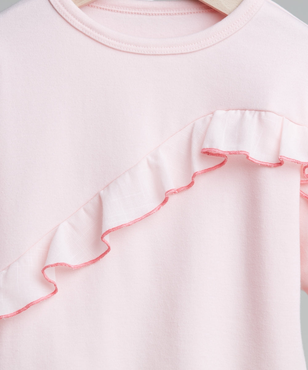 Main | Girls ruffle sleeve top | ruffles | 100% organic cotton