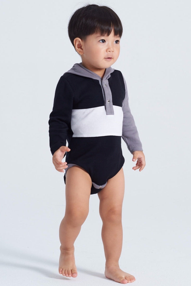 Main | 幼兒 運動風開襟包屁衣 | 拼接 | 100% 有機棉