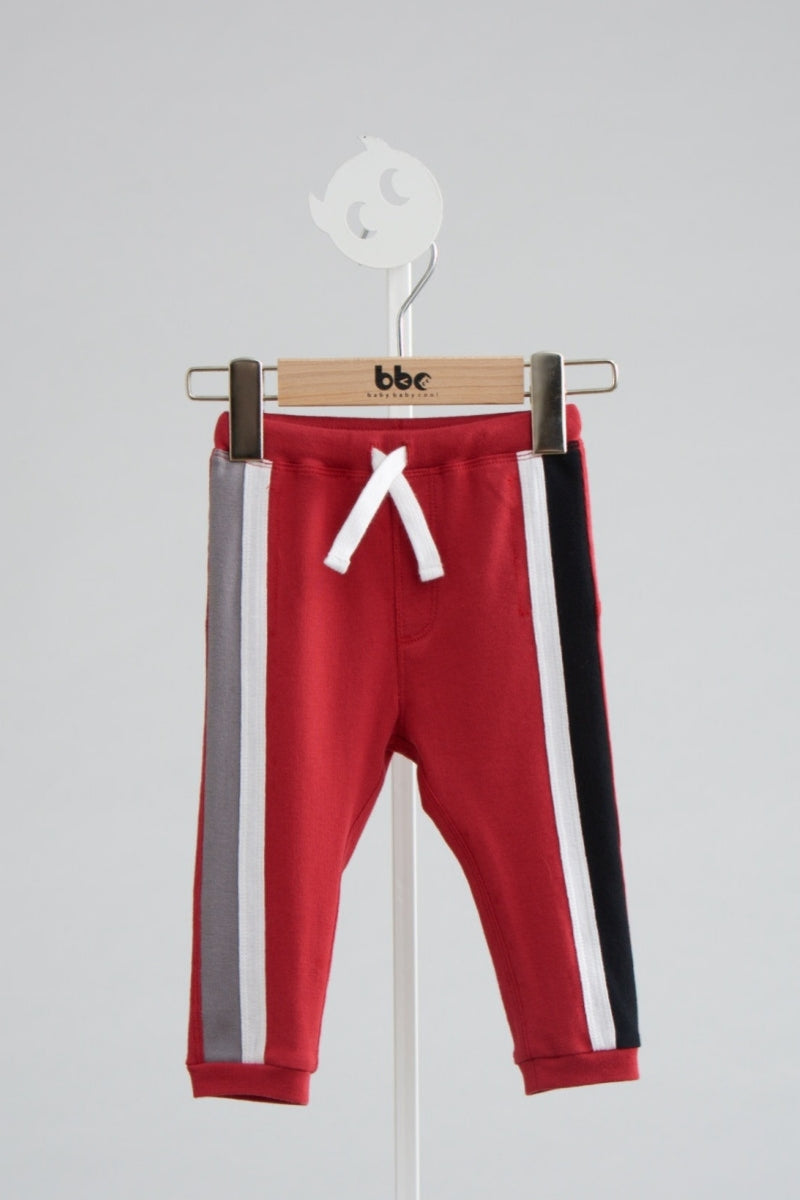 Main | Toddler asymmetric color-blocked sweatpants | Paneled | 100% organic cotton