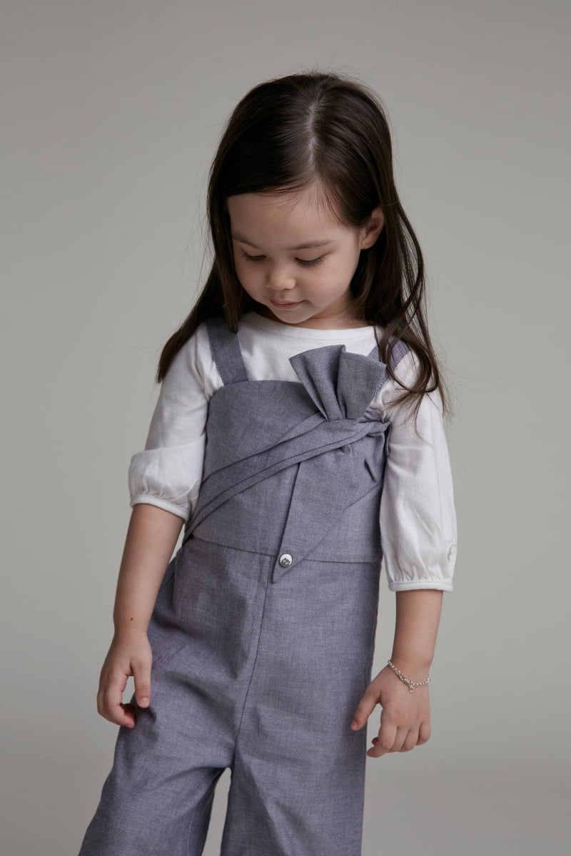 Main | Girls Bow Tie Overalls | Bow Tie | 100% organic cotton