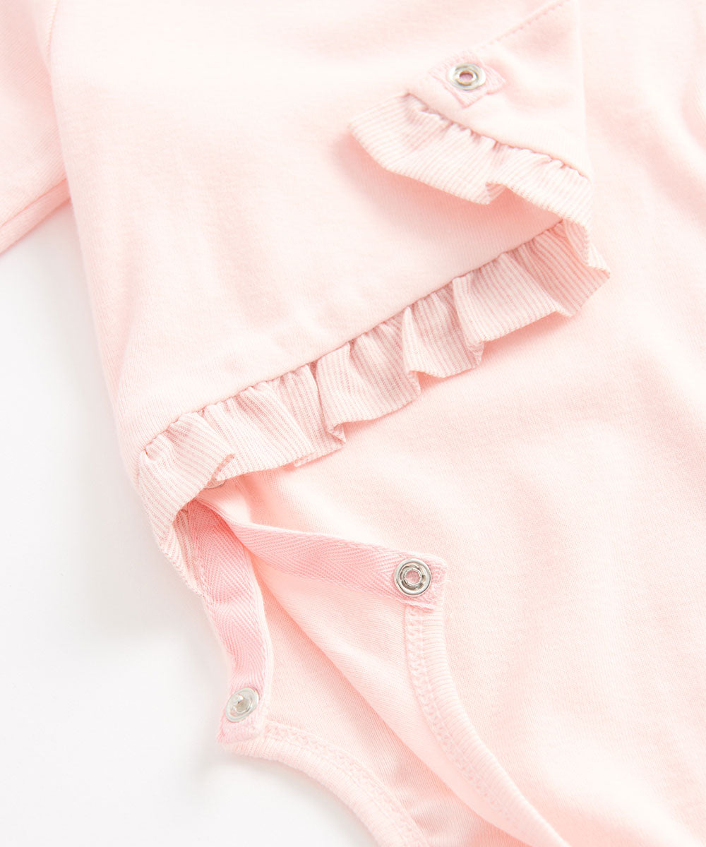 Main | 新生兒 新生兒系列-荷葉搖擺包屁衣 | 拼接 荷葉 | 100% 有機棉