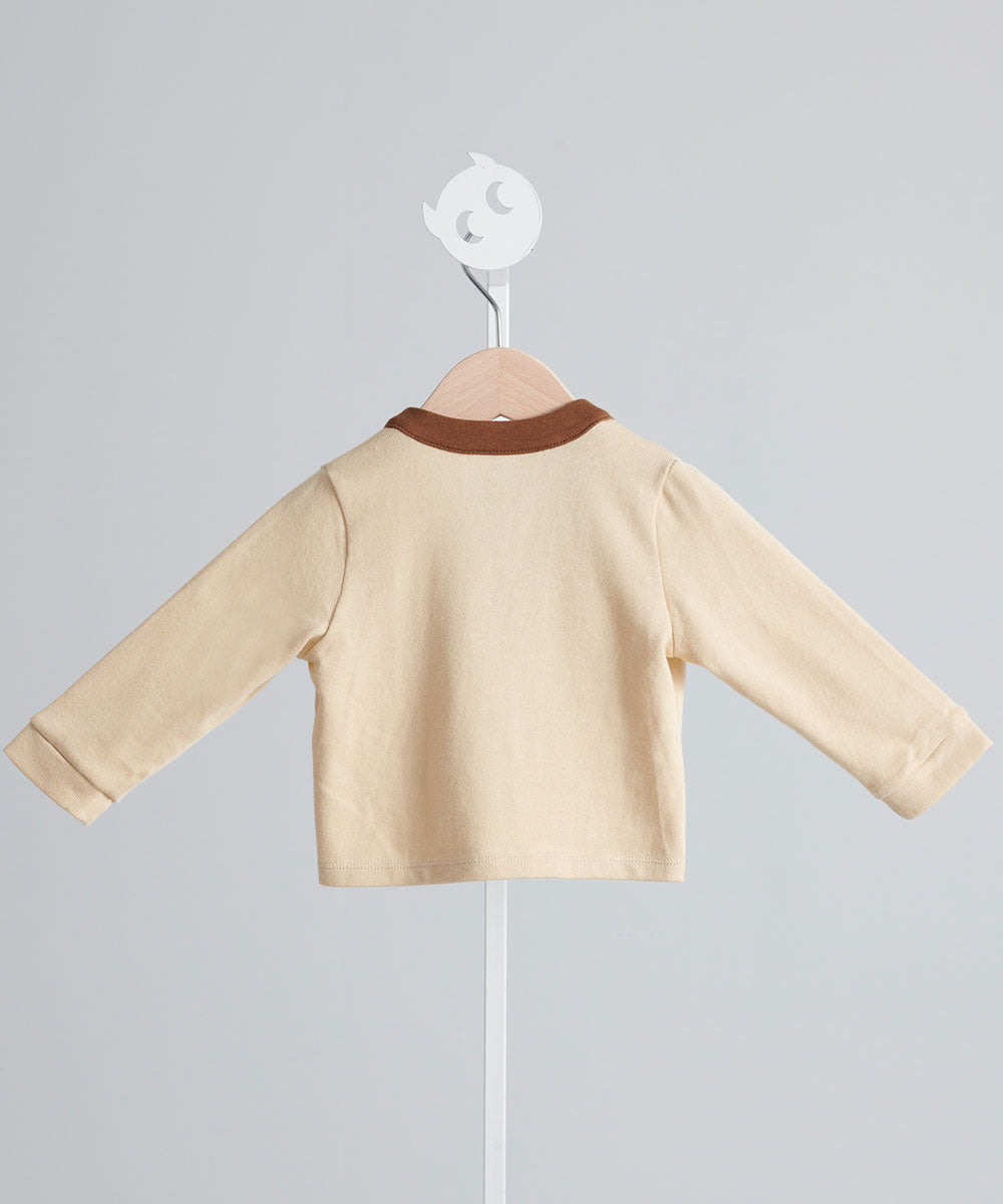 Main | BBC classic logo for children cardigan | Elf logo | 100% organic cotton