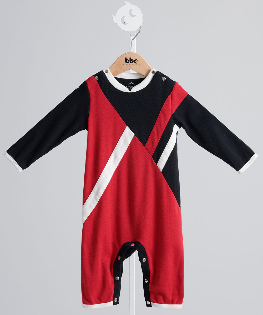 Main | Toddler Royal Trooper Bunny Jumpsuit | Paneled | 100% organic cotton
