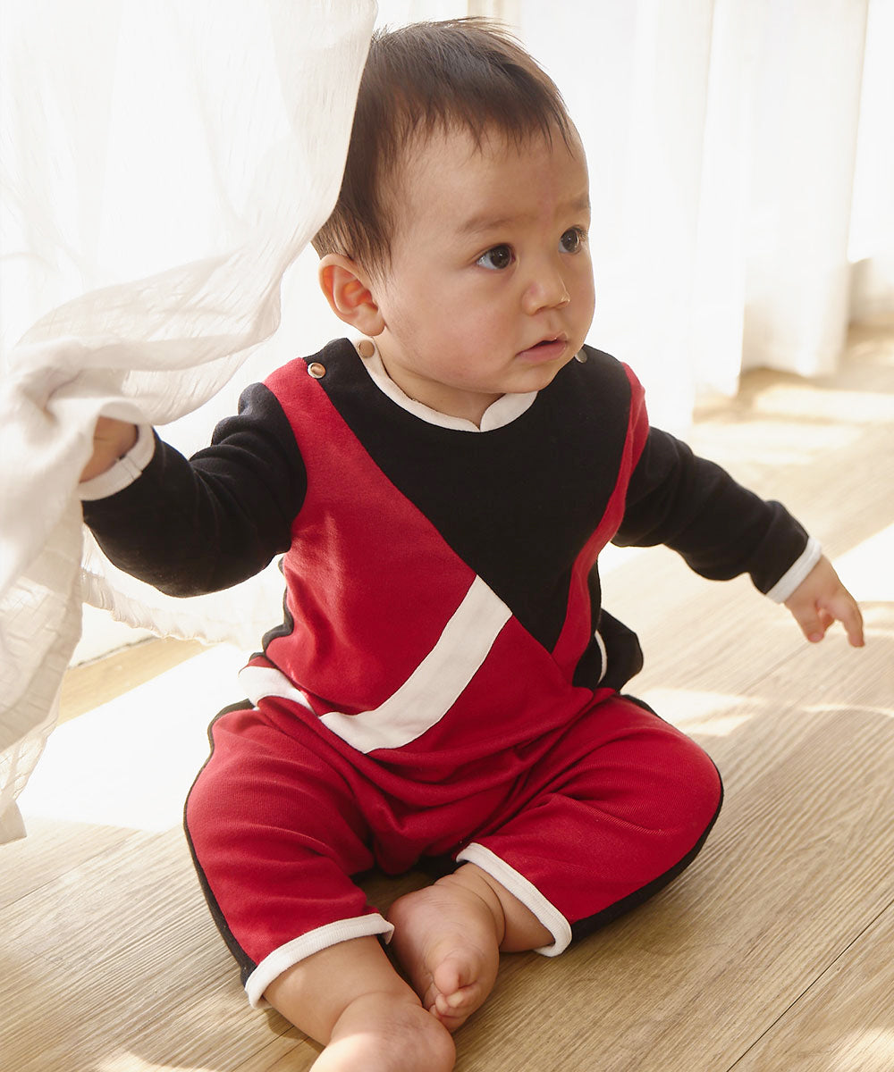 Main | Toddler Royal Trooper Bunny Jumpsuit | Paneled | 100% organic cotton