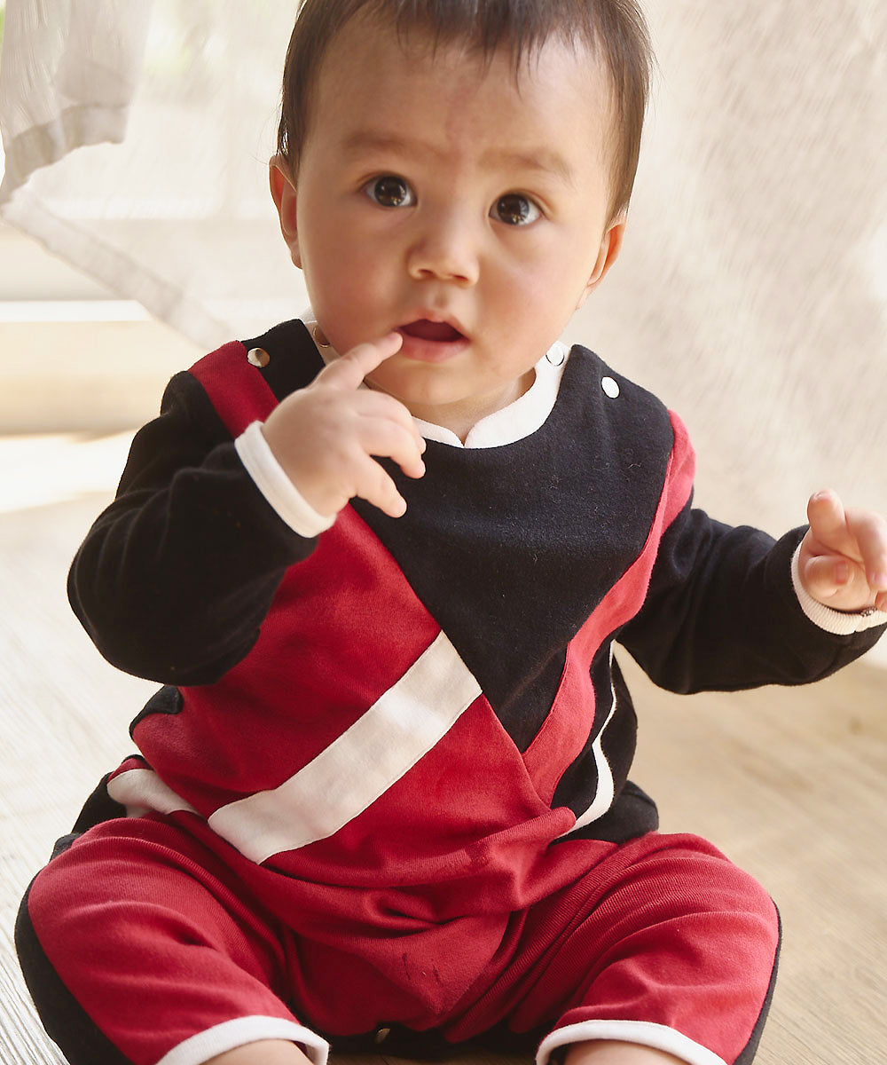 Main | Toddler Royal Trooper Bunny Jumpsuit | Paneled | 100% organic cotton