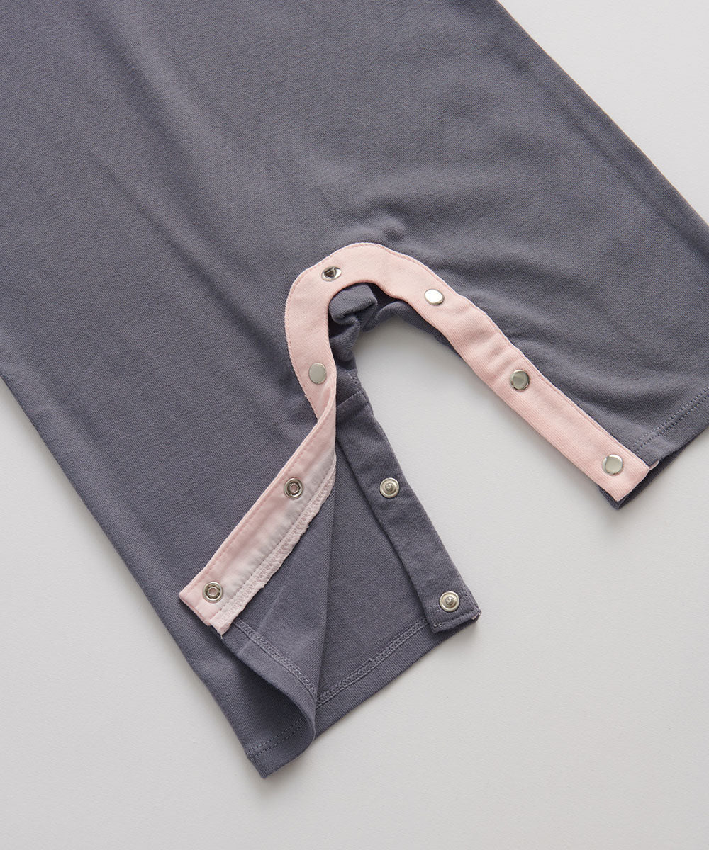 Main | Toddler Royal Military Bunny Romper | Paneled | 100% organic cotton