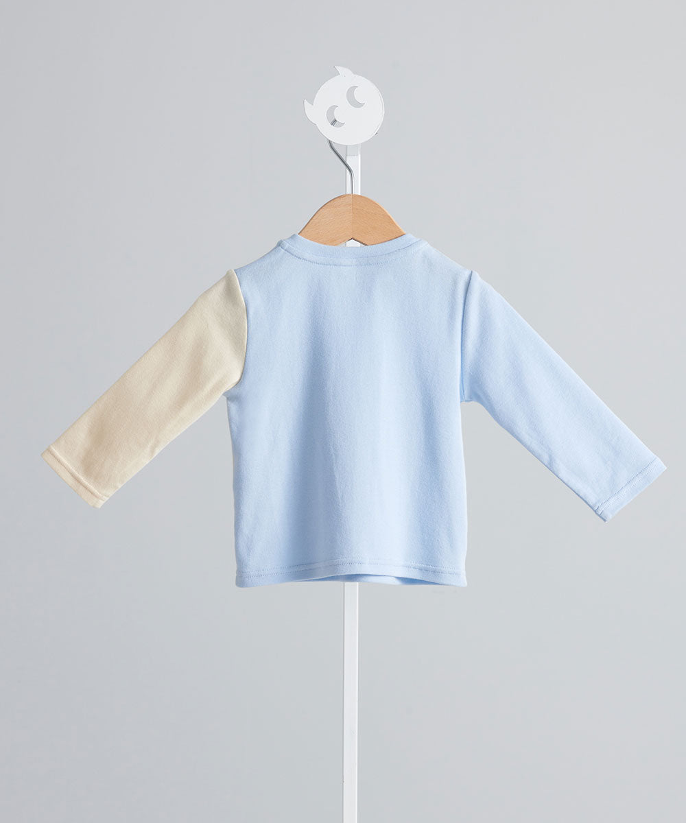 Main | Toddler Heart Embroidered Top | Paneled | 100% Organic Cotton