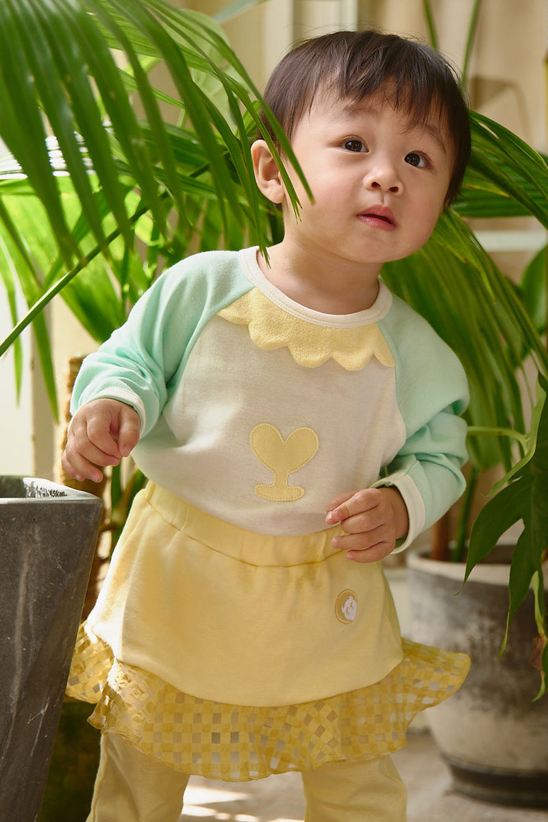 Main | Happy Face Series for Toddlers - Sheep Bodysuit | Animal Face | 100% Organic Cotton