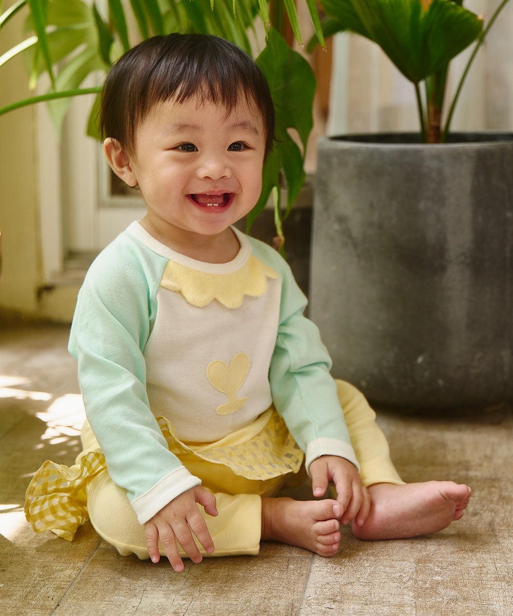 Main | Happy Face Series for Toddlers - Sheep Bodysuit | Animal Face | 100% Organic Cotton