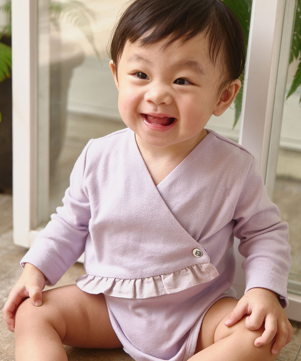 Main | Newborn Newborn Series - Lotus Leaf Swing Bodysuit | Spliced Lotus Leaf | 100% Organic Cotton