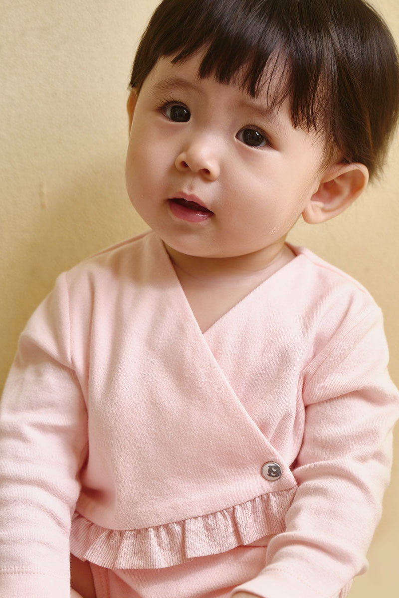 Main | 新生兒 新生兒系列-荷葉搖擺包屁衣 | 拼接 荷葉 | 100% 有機棉