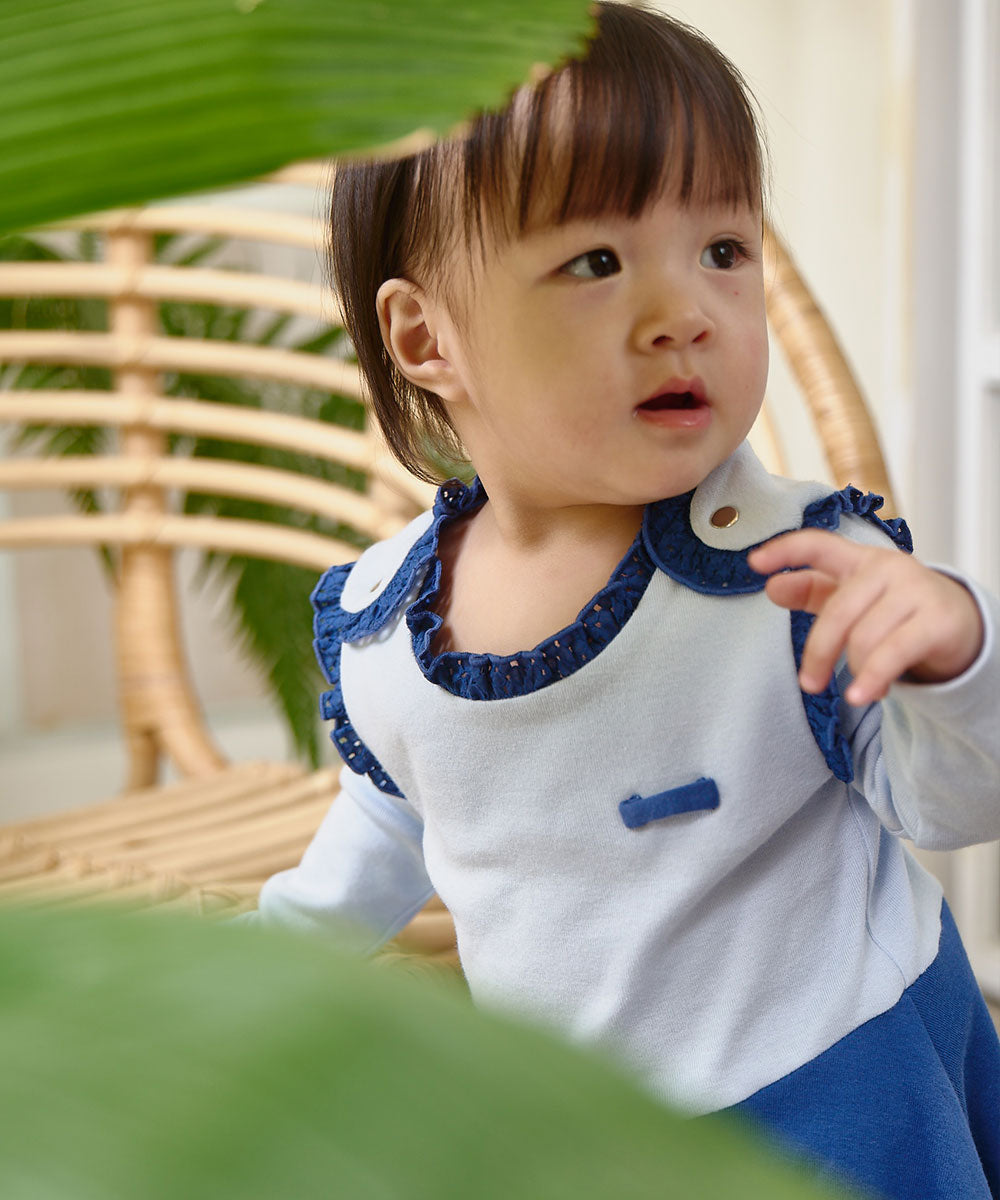 Main | Toddler Pop Waltz Bodysuit Dress | Patchwork | 100% organic cotton