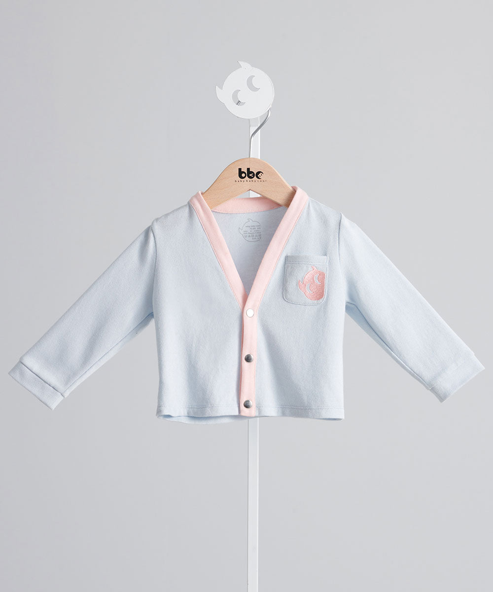 Main | BBC classic logo for children cardigan | Elf logo | 100% organic cotton