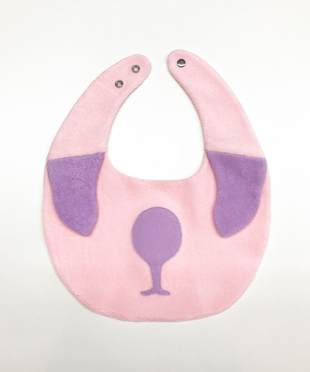 Main | Happy Face Series for Toddlers: Big Nose Dog Bib | Animal Face Stitching | 100% Organic Cotton