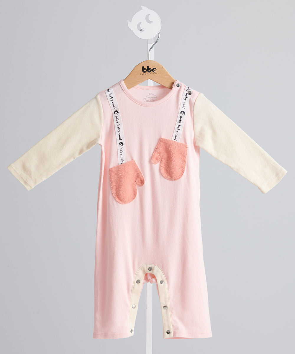 Main | Toddler Duffy Pocket Bunny Romper | Paneled | 100% organic cotton