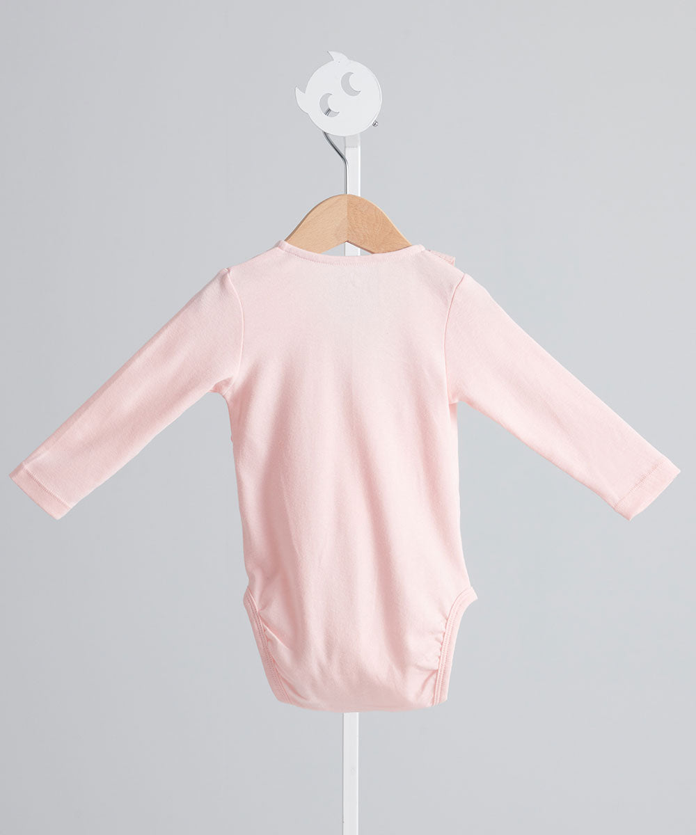 Main | Newborn Newborn Series - Full-open Strappy Lotus Leaf Bodysuit | Spliced Lotus Leaf | 100% Organic Cotton