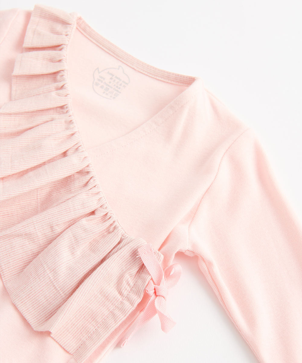 Main | Newborn Newborn Series - Full-open Strappy Lotus Leaf Bodysuit | Spliced Lotus Leaf | 100% Organic Cotton