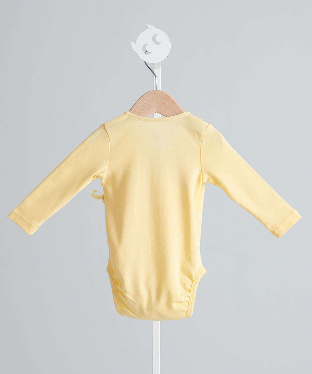Main | Newborn Newborn Series - Full-open Strappy Lotus Leaf Bodysuit | Spliced Lotus Leaf | 100% Organic Cotton