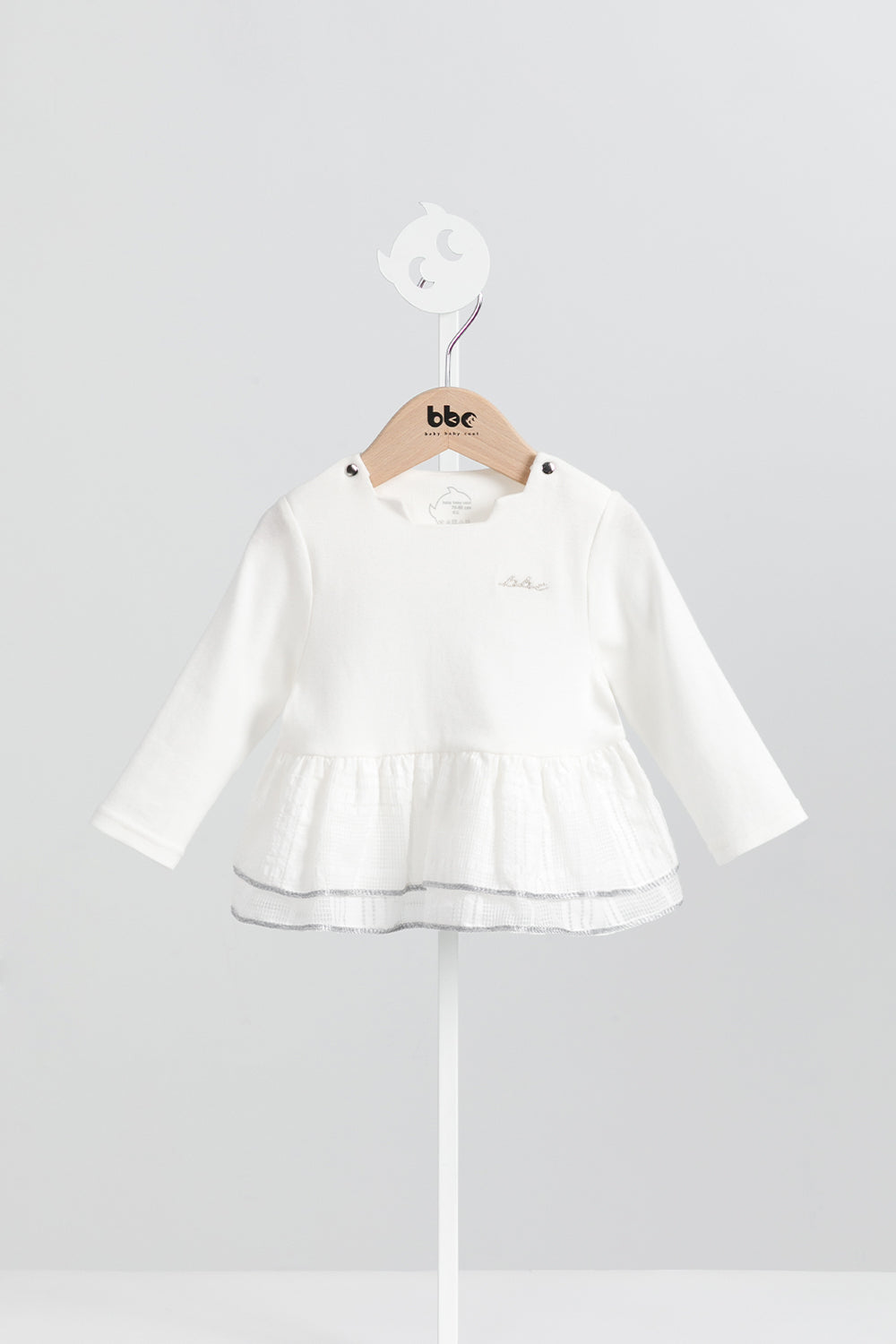 Main | 幼兒 Moon Petals荷葉裙上衣 | 長袖階梯領 荷葉 拼接 | 100% 有機棉