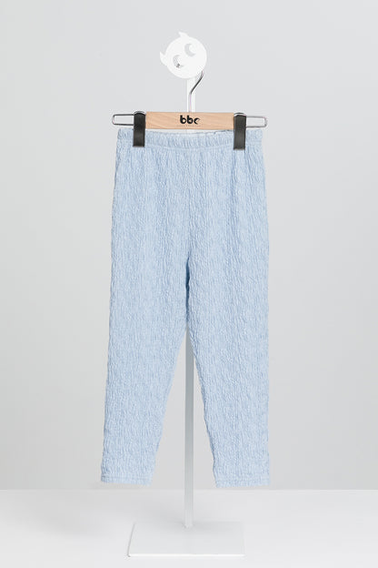 Luxury | 女童 Snow Puff內搭褲 | 細摺 紋理面料