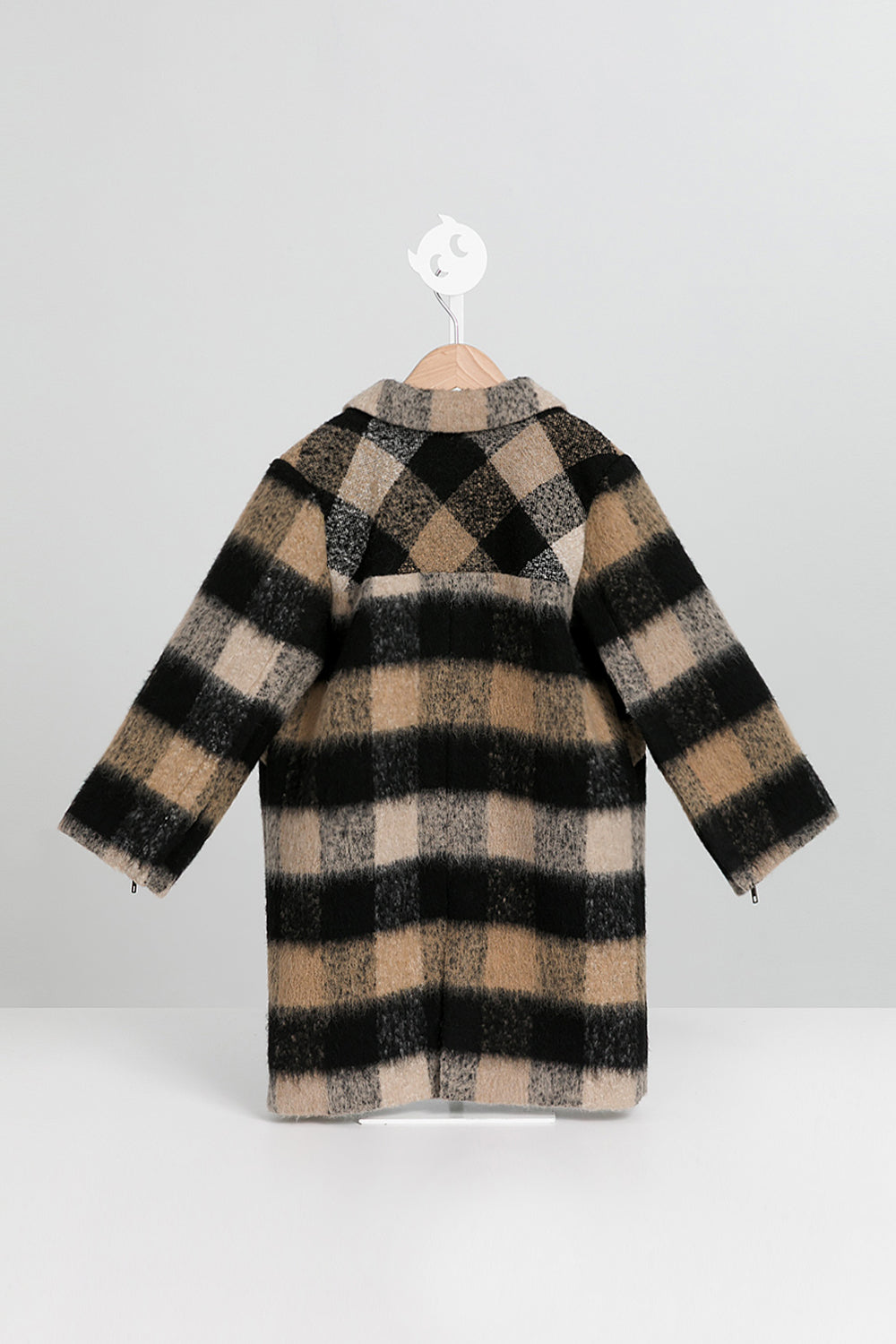 【預購】Luxury | 女童 Snowfield格紋大衣 | 長袖立體剪裁 格紋 西裝領