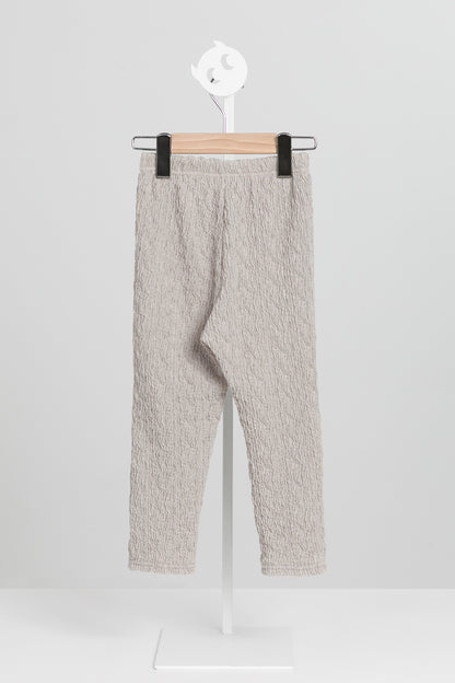 Luxury | 女童 Snow Puff內搭褲 | 細摺 紋理面料