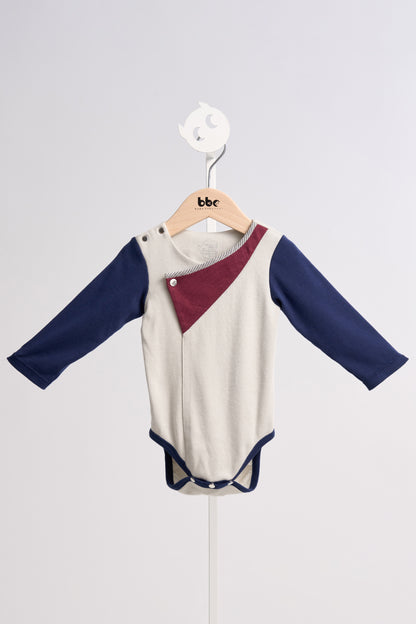 Main | 幼兒 百慕達翻領包屁衣 | 拼接 | 100% 有機棉