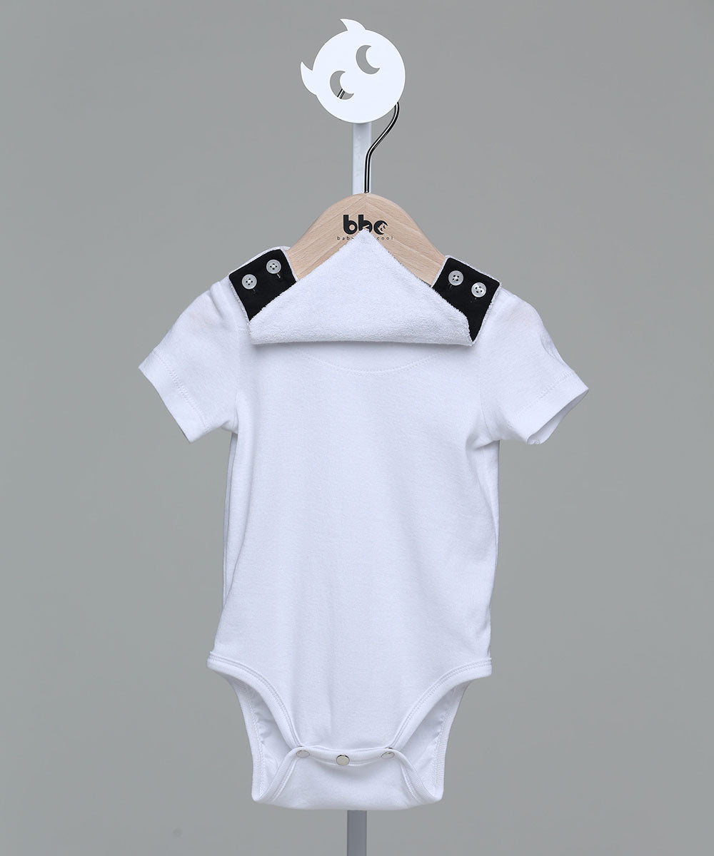 Geometric saliva towel bag butt shirt