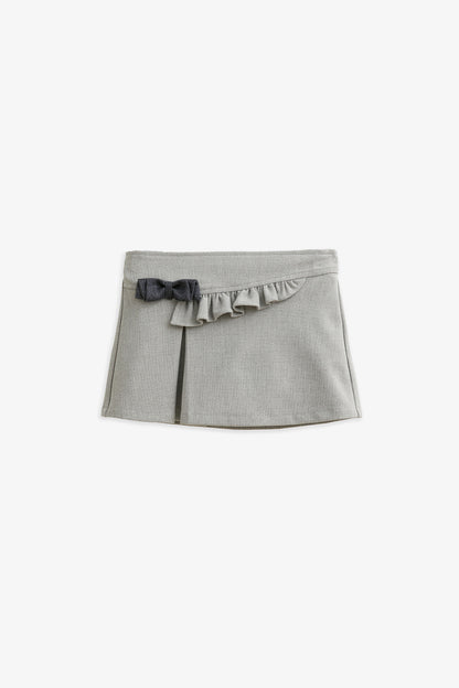 Luxury | 幼兒 Lottie 千鳥格荷葉蝴蝶結活摺包屁裙